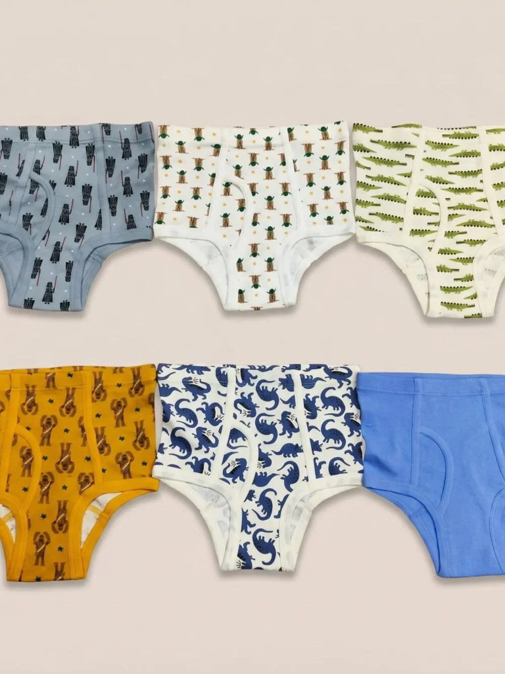 Animal 2 Size M - Boys Star Wars Dinosaur Briefs Underwear Cotton Comfort Pack